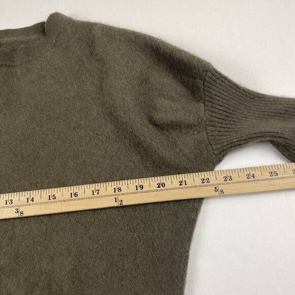 Oats Cashmere Sweater Women’s M Crewneck Pullover Soft Light Crew Neck Green - Picture 3 of 8